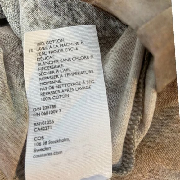 Cos Womens Tie Dye Spot Crewneck Long Sleeve Tee Size Small - Picture 8 of 8